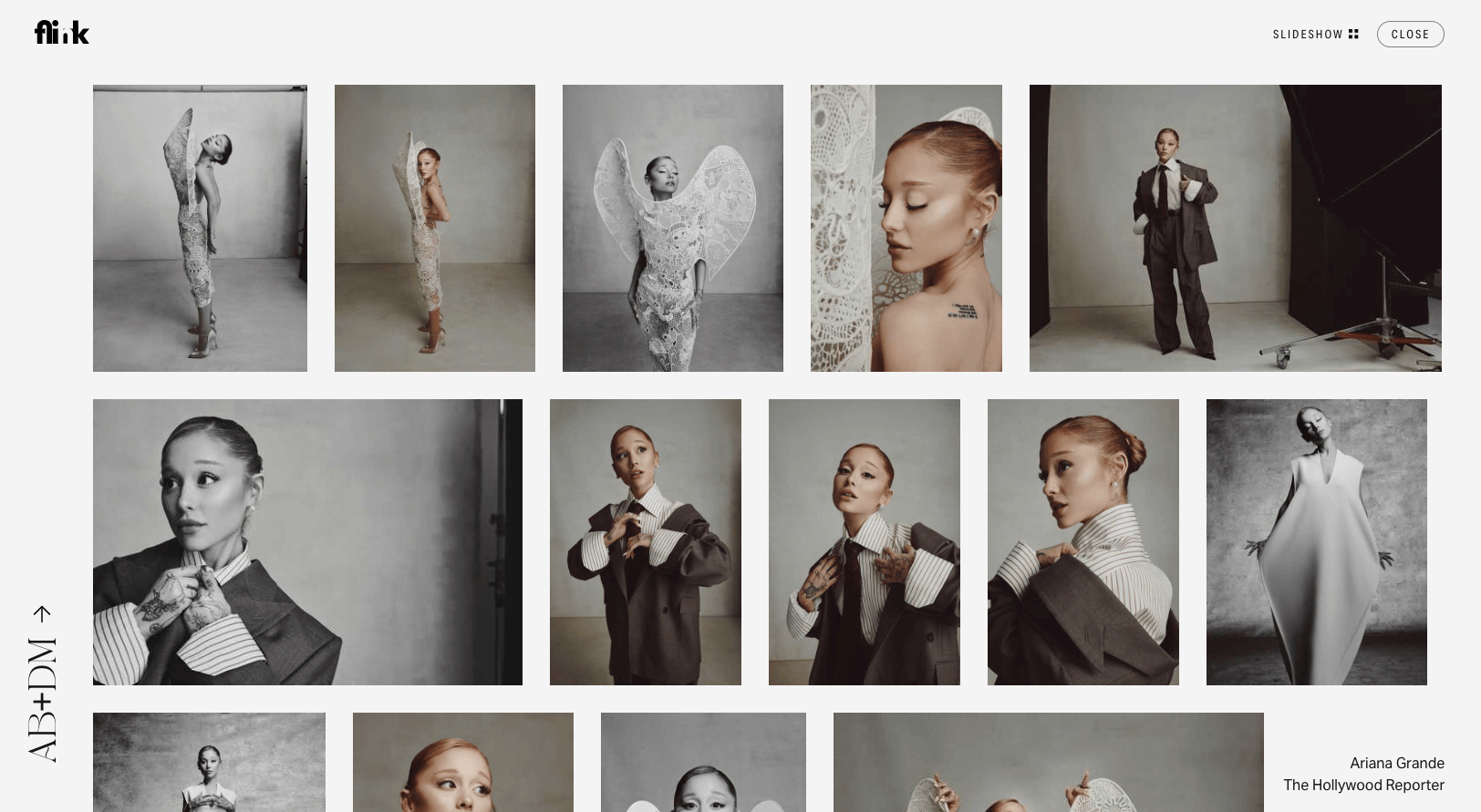 Gallery view for Hollywood Reporter Photoshoot featuring Ariana Grande